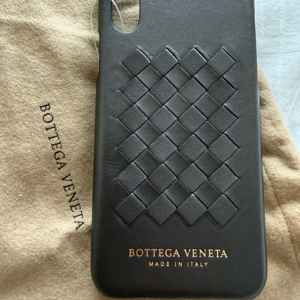 Bottega Veneta Black Nappa Leather iPhone X Case